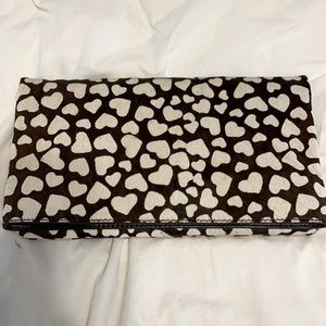 Alice and Olivia pony hair clutch